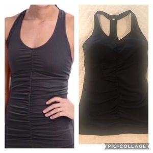 EUC Lucy racer-back athletic tank Black Size M